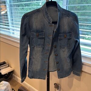 Allegra K Blue Denim Jacket